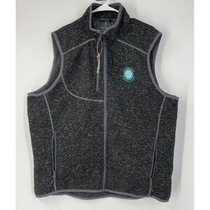 New black Men's Fontaine Knit Vest XL Elevate Jacket Scotland Chairman Logo